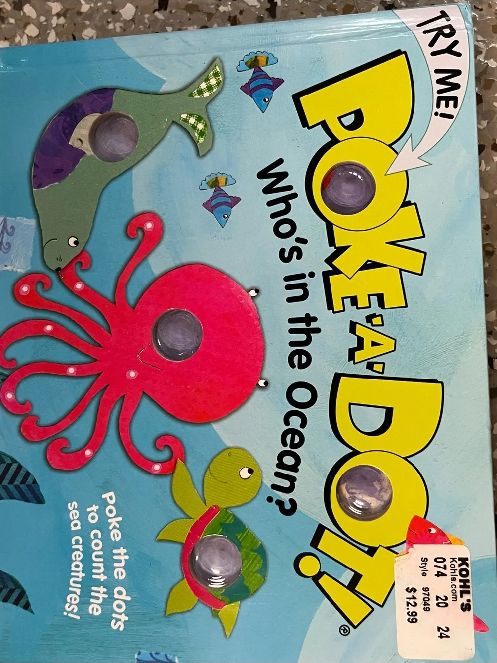 Kohl's Poke-A-Dot Ocean Board Book - Blue, Pink, Green